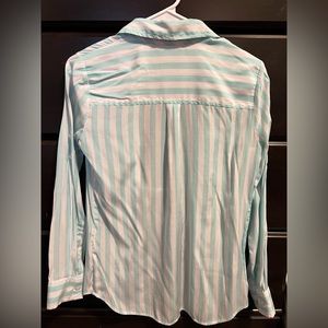 New York and company women’s xs striped button down top